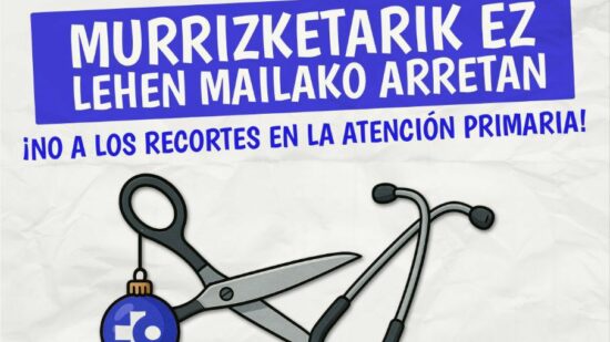 Convocan una protesta en Barakaldo por los recortes en los ambulatorios durante la Navidad
