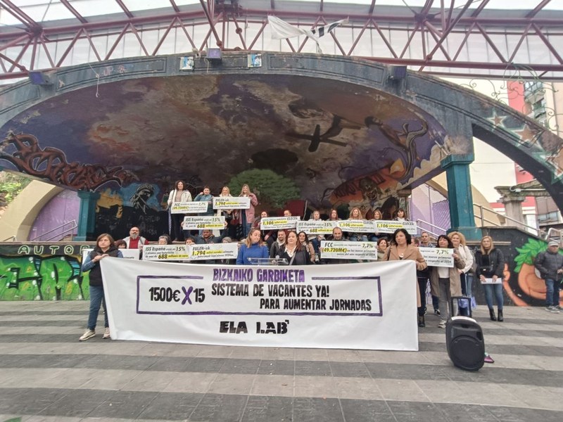 Este miércoles se celebra la primera jornada de huelga de limpieza en edificios públicos de Bizkaia