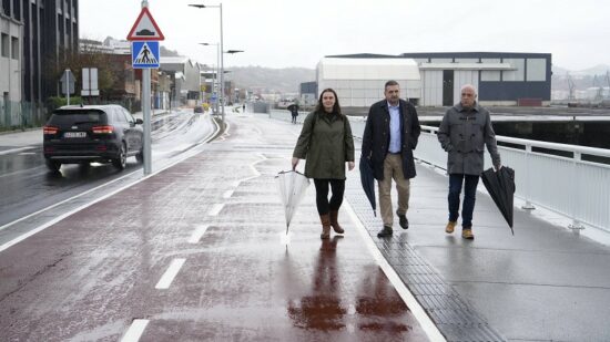 Avanzan a buen ritmo las obras del Bulevar de la Ría entre Lamiako y Astrabudua