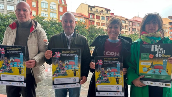 Barakaldo instala una pista de hielo solidaria durante esta Navidad