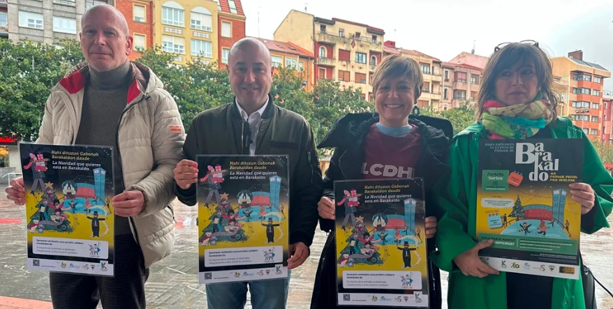 Barakaldo instala una pista de hielo solidaria durante esta Navidad