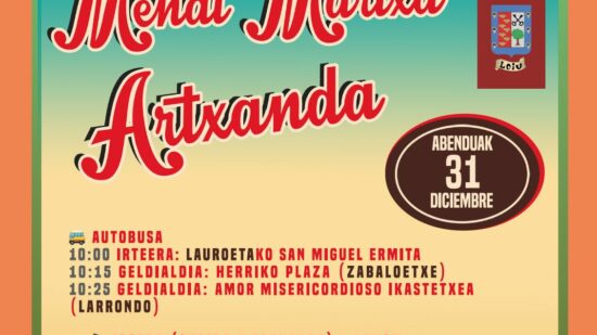 Despide el año desde la cima: Loiu anima a subir a Artxanda el 31 de diciembre