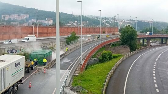 Finalizan las obras del enlace de Basauri en la A-8 tras más de dos años y 5,36 millones de inversión