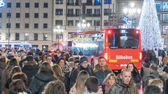 Horarios de Bilbobus, Bizkaibus, Metro Bilbao y Euskotren en Nochevieja y Año Nuevo