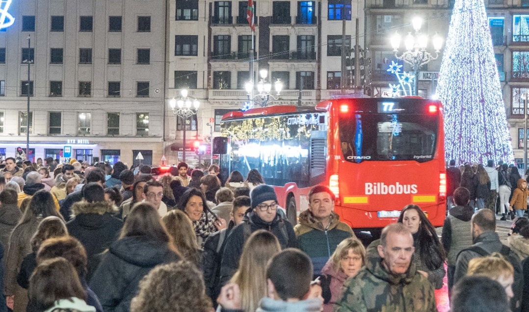 Horarios de Bilbobus, Bizkaibus, Metro Bilbao y Euskotren en Nochevieja y Año Nuevo
