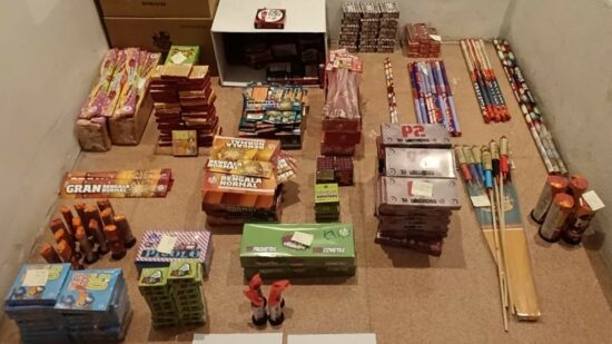 La Policía de Erandio requisa más de 22.000 artículos pirotécnicos en Nochevieja