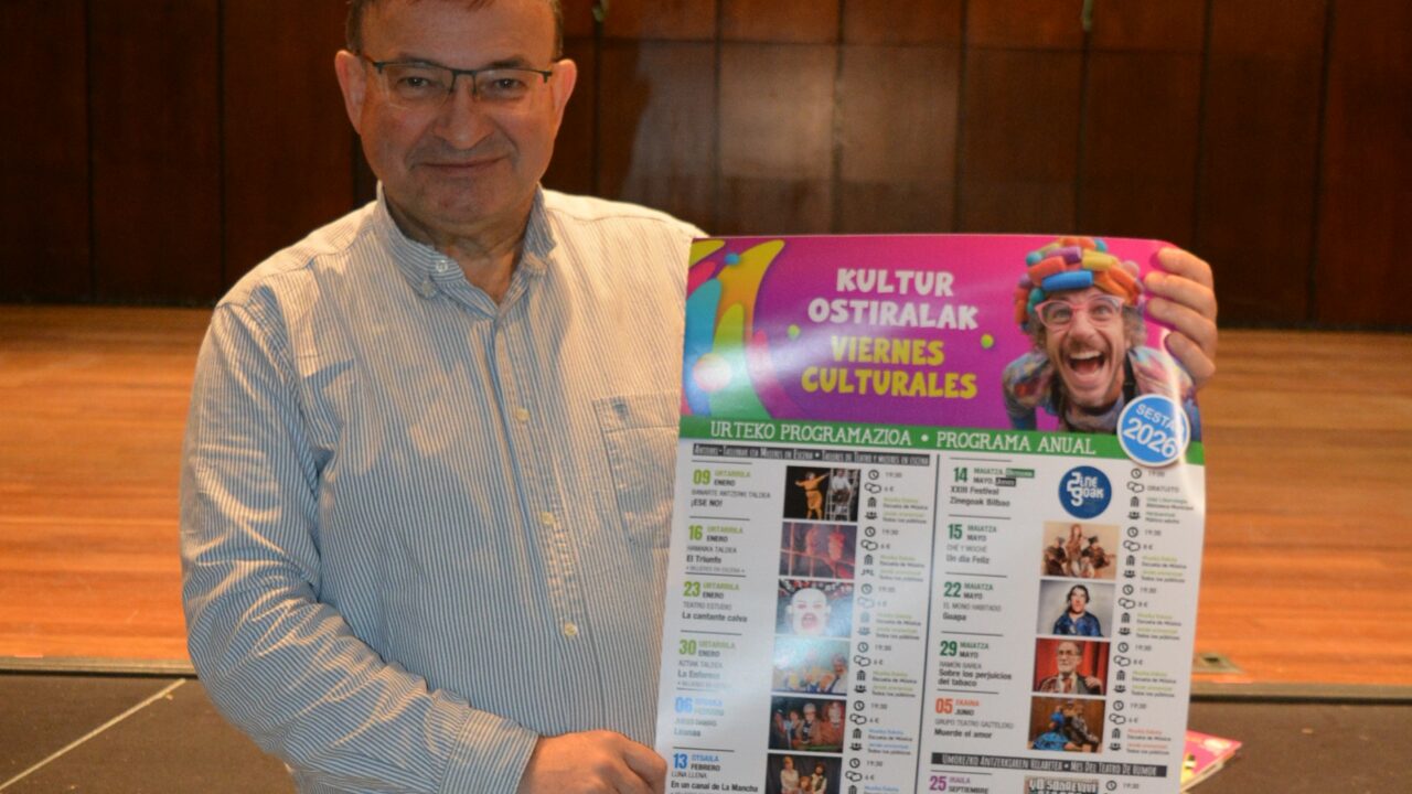 Sestao lanza su programación cultural 2026: teatro, música y entradas desde 6 euros