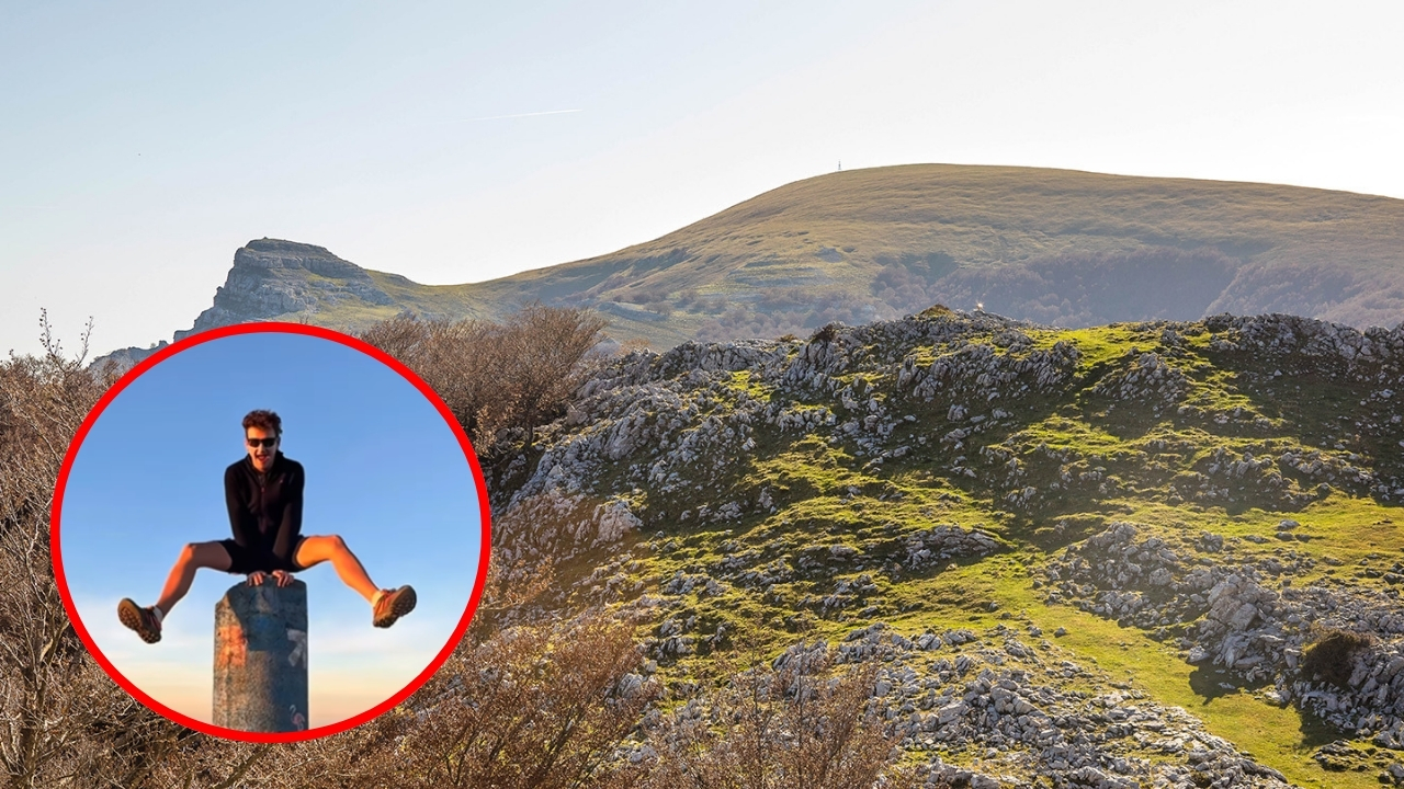 El joven de Bizkaia que ha creado un grupo para ir al monte y conocer gente con la misma afición