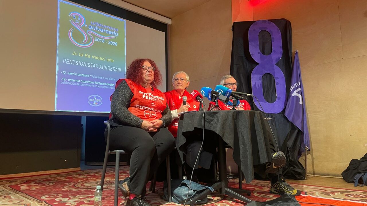 El movimiento pensionista celebra su 8º aniversario defendiendo las pensiones mínimas dignas