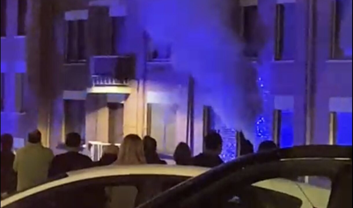 Herida tras saltar por la ventana en un incendio en San Adrián