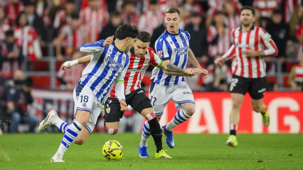 Athletic Club – Real Sociedad: posibles alineaciones de la ida de semifinales de Copa del Rey