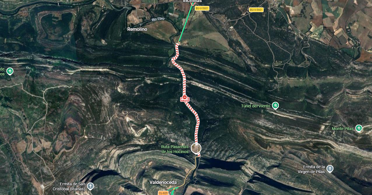 Un desprendimiento corta el acceso al puerto de La Mazorra en Las Merindades