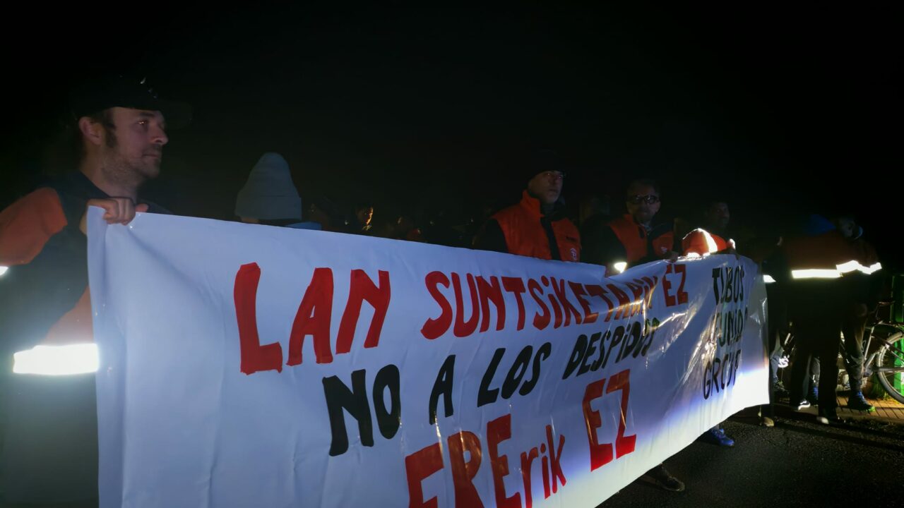 Huelga total en Tubos Reunidos Amurrio: los sindicatos hablan de un seguimiento absoluto en los primeros turnos