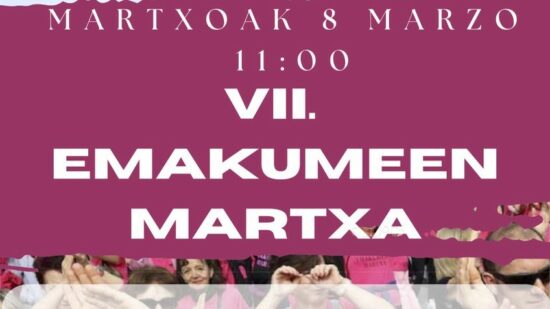Leioa celebrará la VII Emakumeen Martxa con un recorrido popular de 3 kilómetros