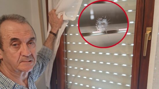 Juan Carlos, vecino de Bilbao, denuncia disparos de balines contra su vivienda