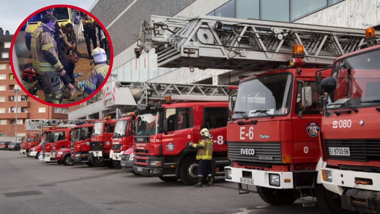 Los bomberos intentan salvar a dos gatos mediante RCP tras un incendio en Barakaldo, pero no sobreviven