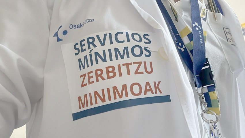 Los médicos vascos inician una huelga de cinco días, desde este lunes, contra el nuevo Estatuto Marco