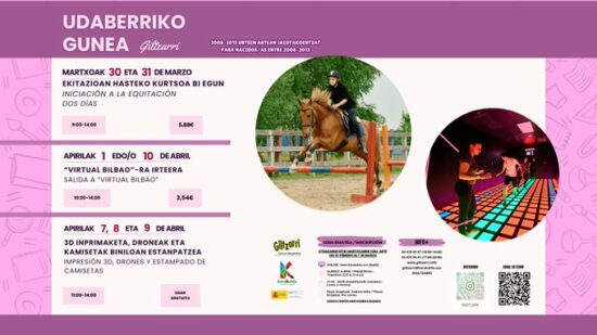 Barakaldo abre inscripciones para Udaberriko Gunea: campamento tecnológico y actividades juveniles en Semana Santa