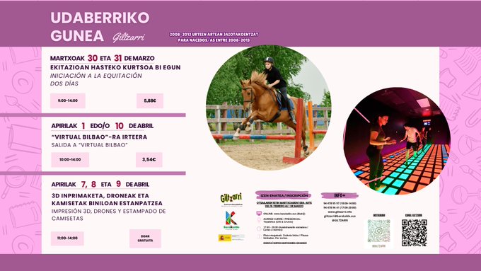 Barakaldo abre inscripciones para Udaberriko Gunea: campamento tecnológico y actividades juveniles en Semana Santa