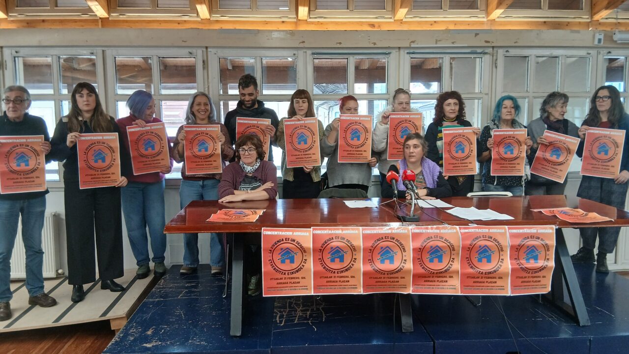 Concentración en Bilbao este sábado por la grave situación de la vivienda