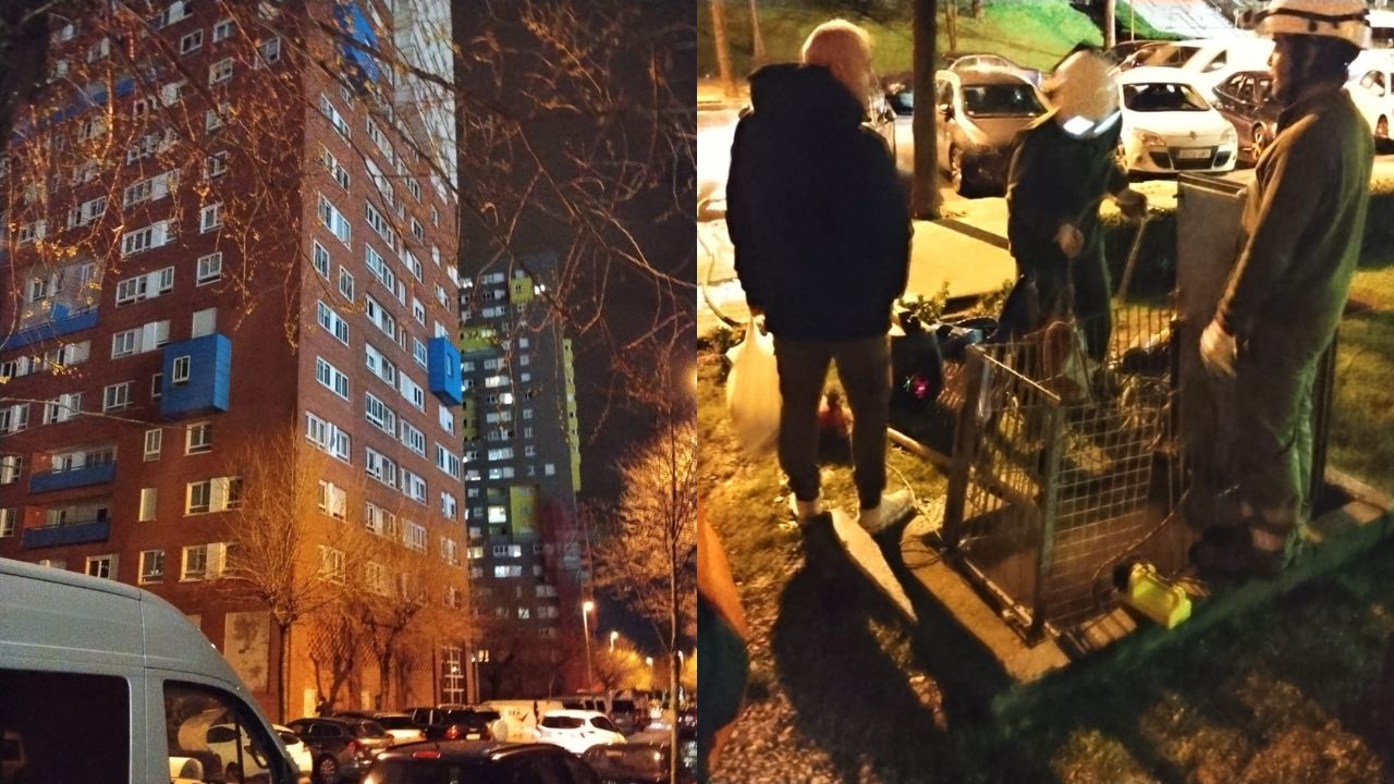 Las lluvias dejan sin luz a los vecinos de una de las torres de Barakaldo