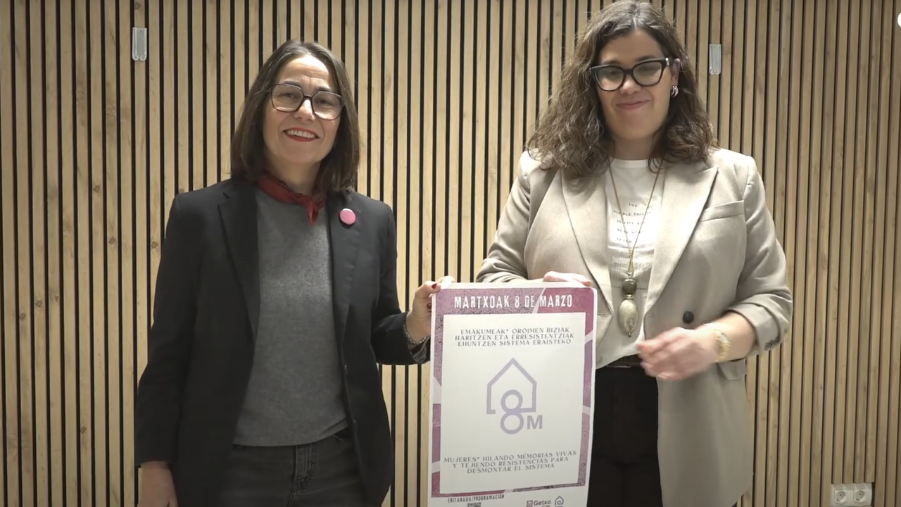 Getxo organiza actividades de cara al 8M: «Las luchas de las mujeres no pertenecen solo al pasado»