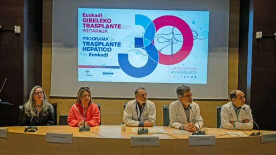Osakidetza celebra el aniversario de una de sus gestas: 30 años del primer trasplante de hígado