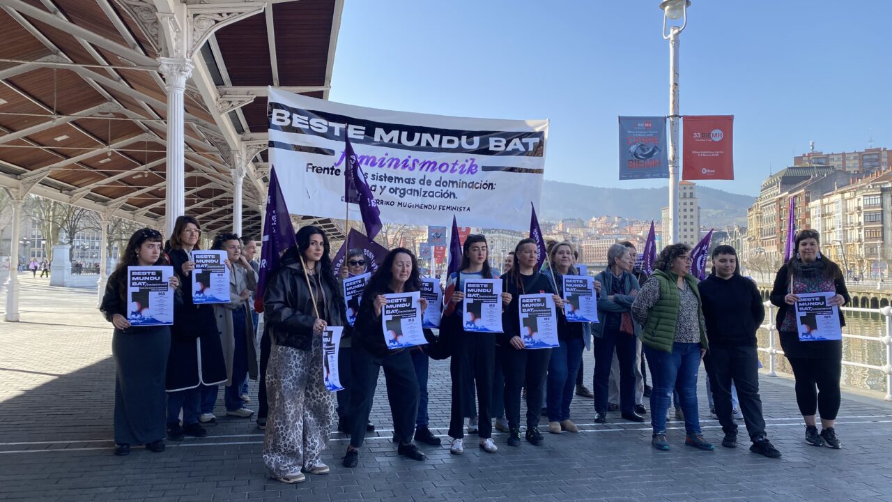 El Movimiento Feminista de Euskal Herria llama a la movilización: «Queremos otro mundo desde el feminismo»