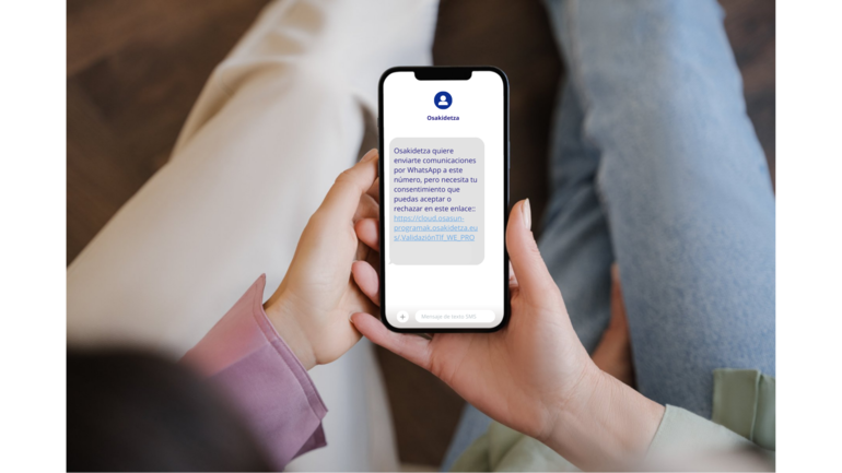 Osakidetza enviará un SMS a la población a partir de este miércoles: este es el motivo