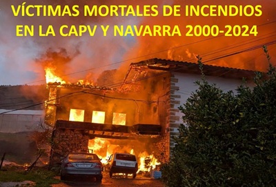 La mayoría de los incendios mortales en Bizkaia se producen de noche y en el dormitorio