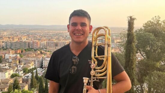 El trombonista Ibai Adrián Codesal, nuevo integrante de la JONDE y seleccionado en dos grandes orquestas europeas