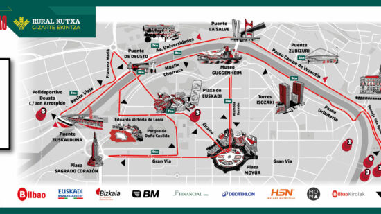 La 10K Internacional Villa de Bilbao provocará cortes de tráfico y cambios en Bilbobus este sábado