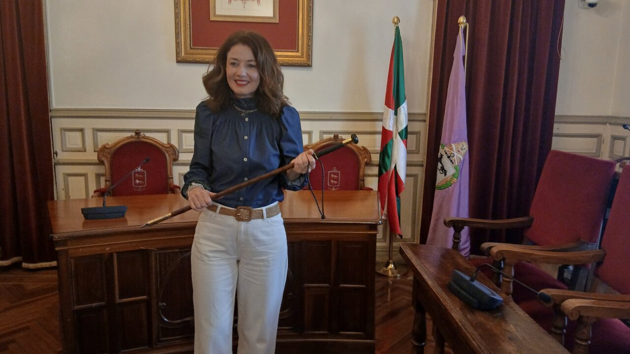 Itziar Carrocera, nueva alcaldesa de Santurtzi: «Las circunstancias me han traído aquí y me voy a dejar la piel por Santurtzi»