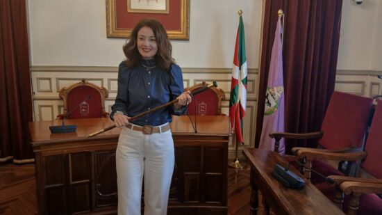 Itziar Carrocera, nueva alcaldesa de Santurtzi: «Las circunstancias me han traído aquí y me voy a dejar la piel por Santurtzi»