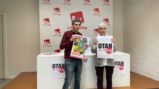 Esker Anitza pide reabrir el debate sobre la salida de España de la OTAN