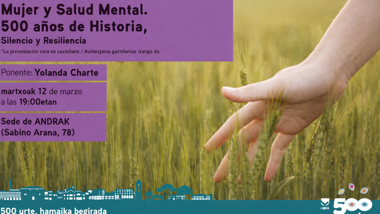 La salud mental femenina, protagonista de la tercera charla del 500 aniversario de Leioa