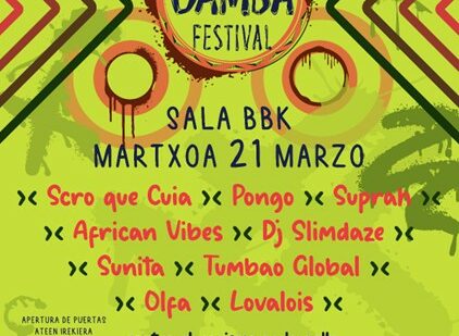 La Sala BBK acogerá la sexta edición de ‘Bilbao Damba Festival 2026’