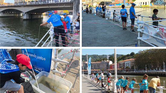 La Escuela de Pesca de Bilbao abre su temporada de primavera para niños y jóvenes hasta 16 años