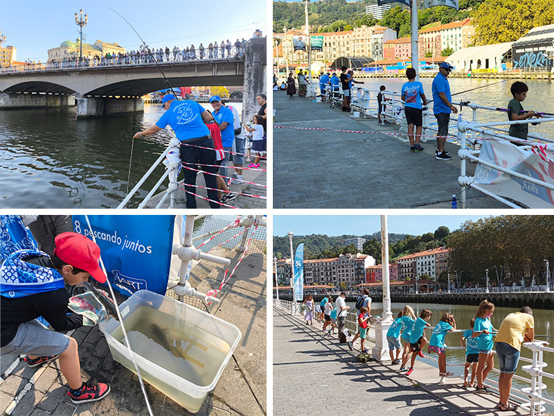 La Escuela de Pesca de Bilbao abre su temporada de primavera para niños y jóvenes hasta 16 años