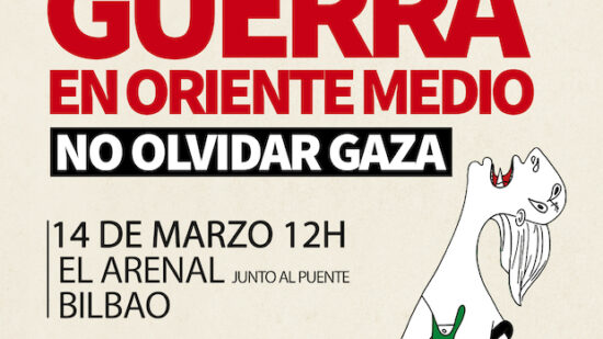 Concentración el 14 de marzo por la Paz en Oriente Medio