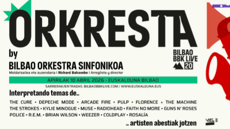 La BOS repasará veinte años de historia del BBK Live con un concierto especial en el Palacio Euskalduna