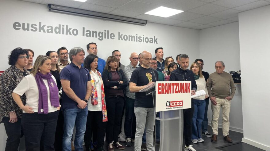 CCOO denuncia su veto en Korrika y habla de “apartheid social” en Euskadi