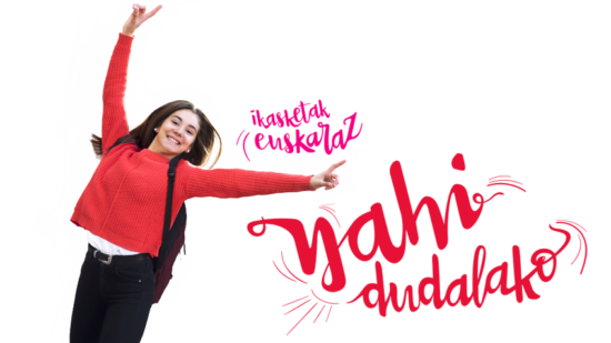 Getxo participará en la campaña Nahi Dudalako! para impulsar los estudios de Bachiller y FP en euskera