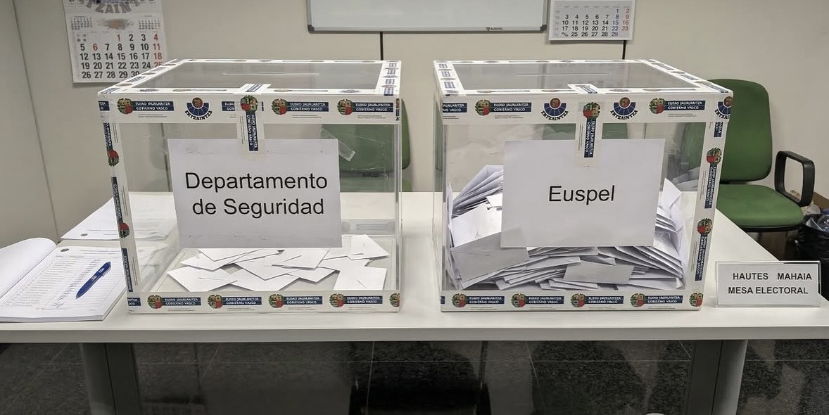 Euspel gana las elecciones sindicales de la Ertzaintza y pone fin a 20 años de liderazgo de Erne