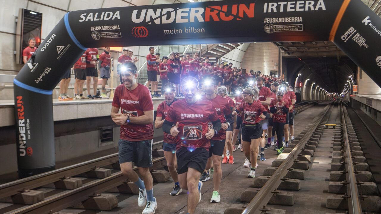 Así ha sido Underrun, la espectacular carrera en las entrañas de Metro Bilbao
