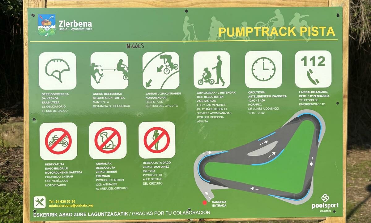 Conoce el nuevo Pumptrack junto al puerto de Zierbena