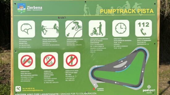 Conoce el nuevo Pumptrack junto al puerto de Zierbena