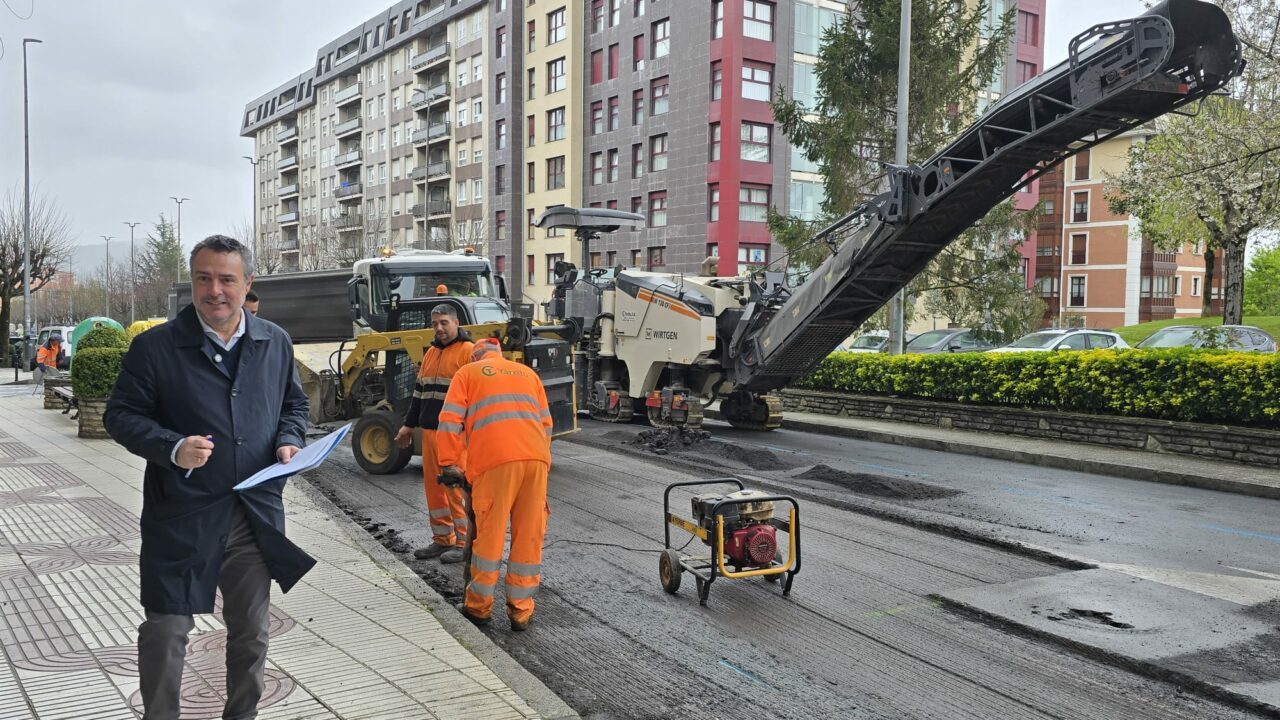 Comienza el nuevo plan de asfaltado en Barakaldo