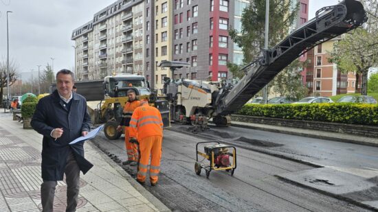 Comienza el nuevo plan de asfaltado en Barakaldo