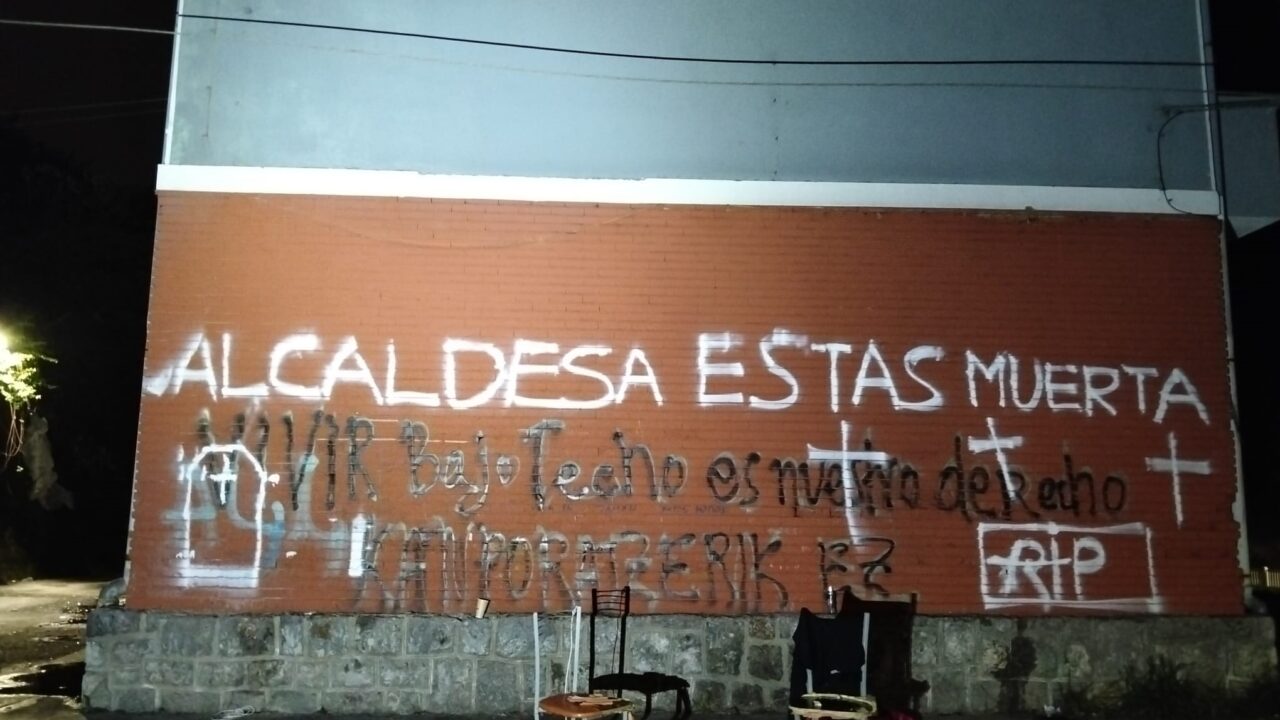 EAJ-PNV de Lemoa denuncia las pintadas amenazantes contra la alcaldesa Esther Iturrioz Rementeria